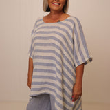 Luna Woven Top Stripe