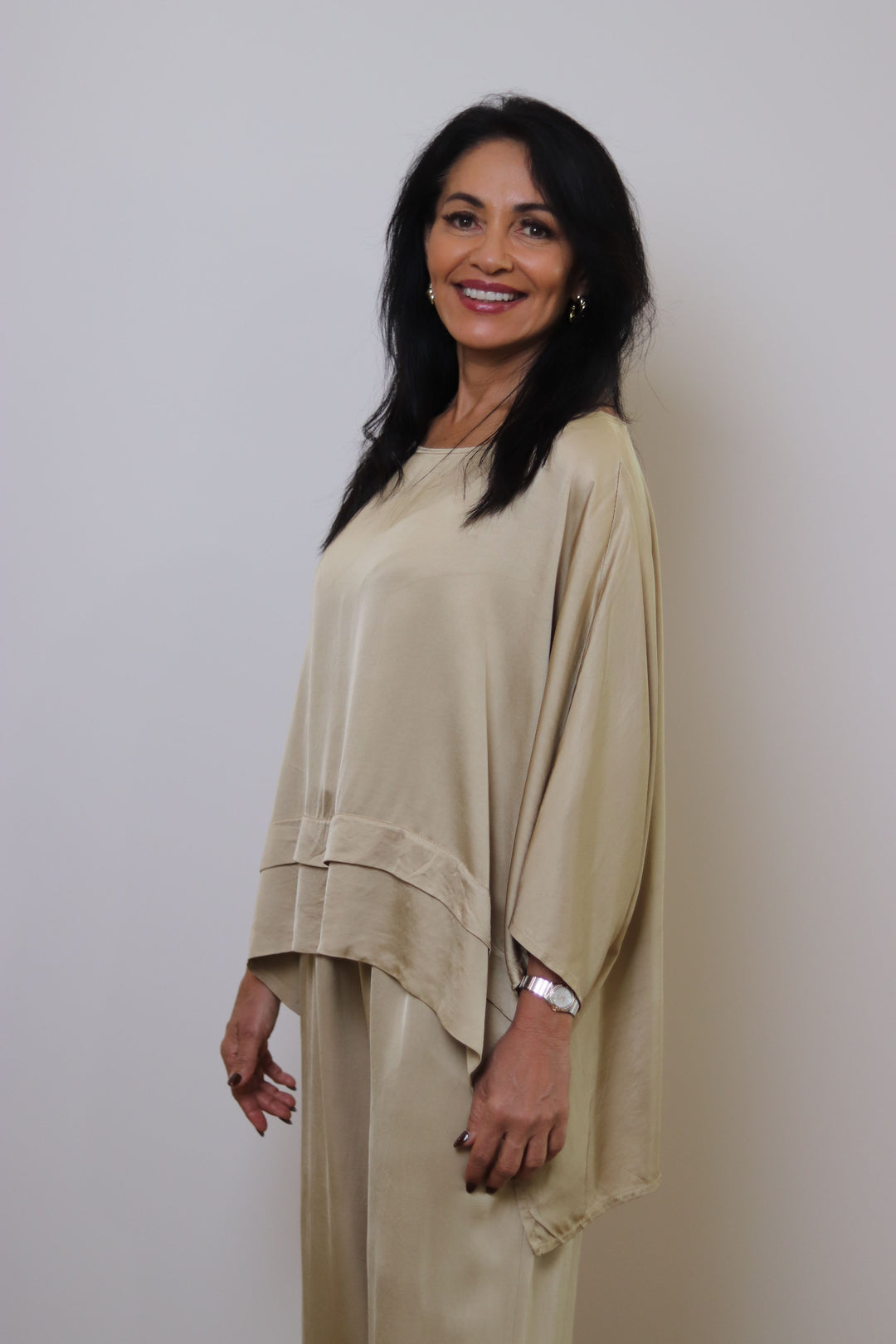 Riley Satin Blend Top