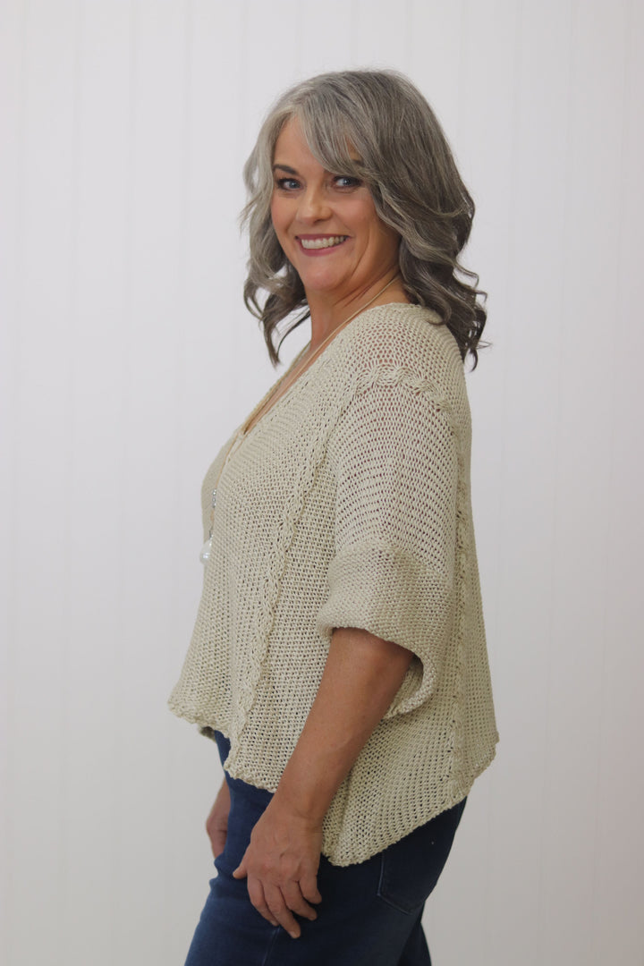 Viv Cable Knit Top