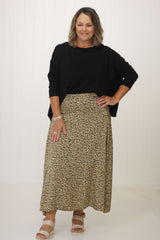 Leopard Maxi Skirt