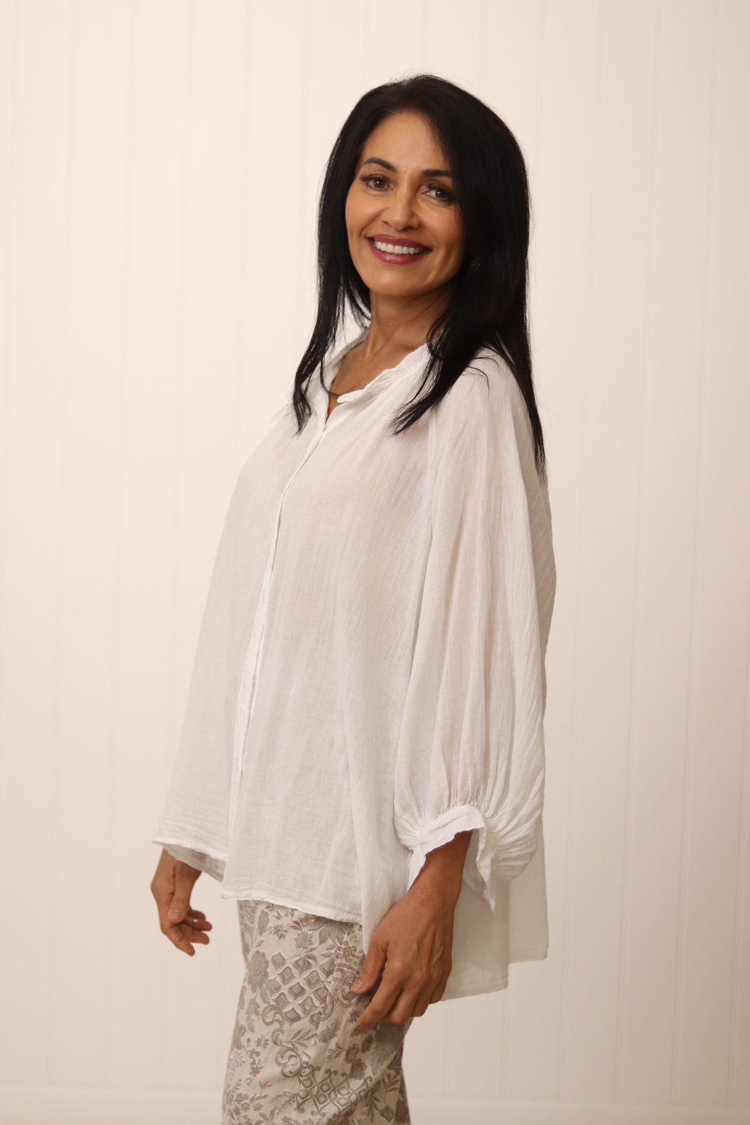 Laura Cotton Detail Top