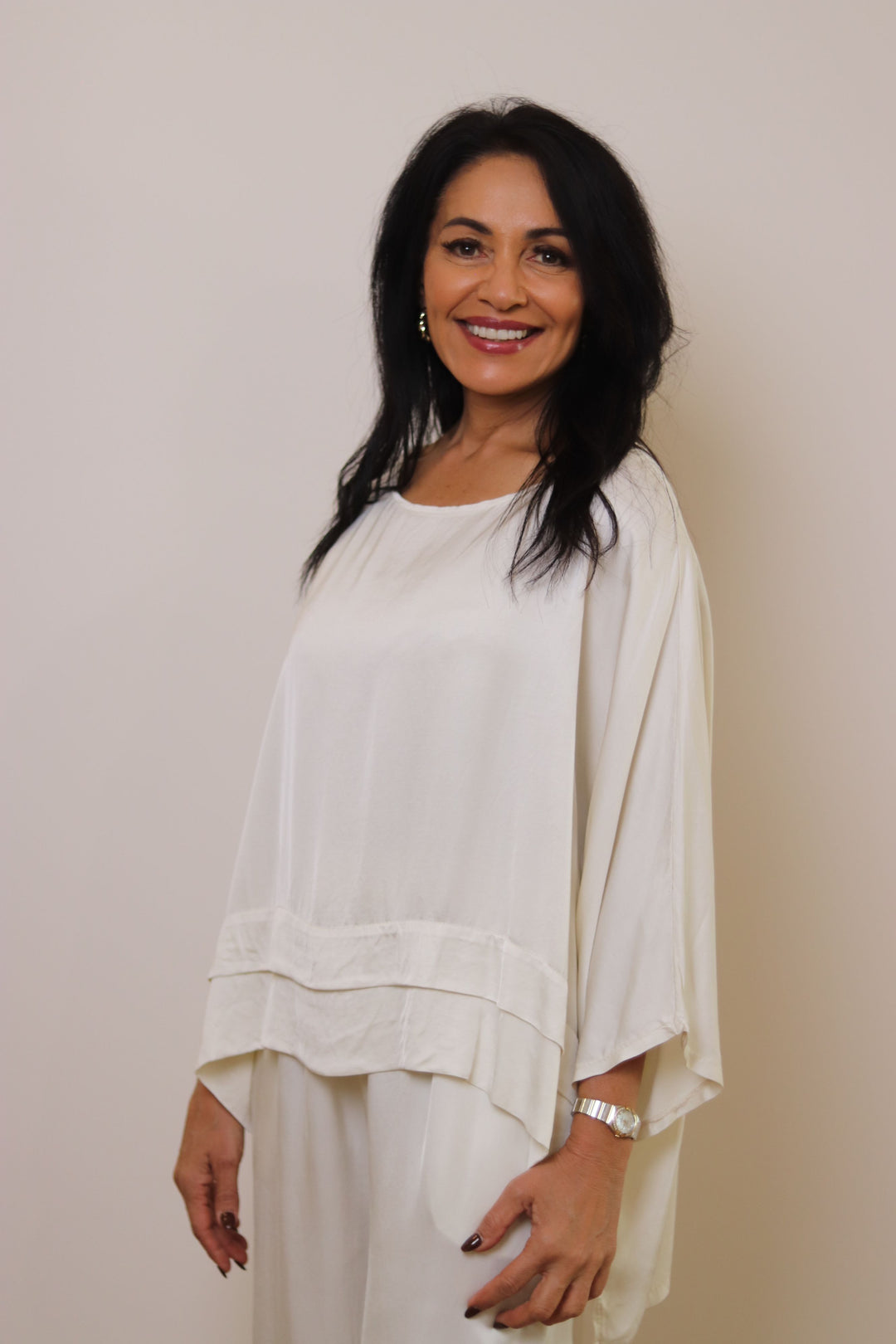 Riley Satin Blend Top