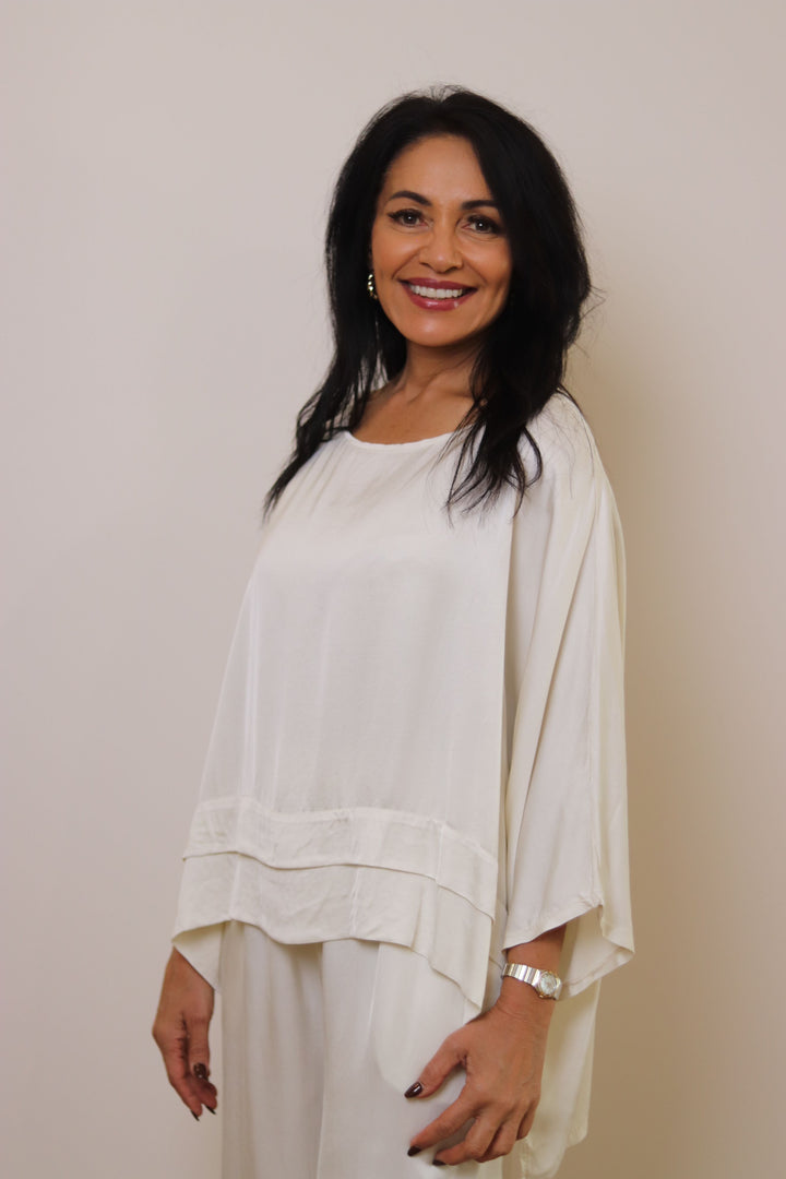 Riley Satin Blend Top