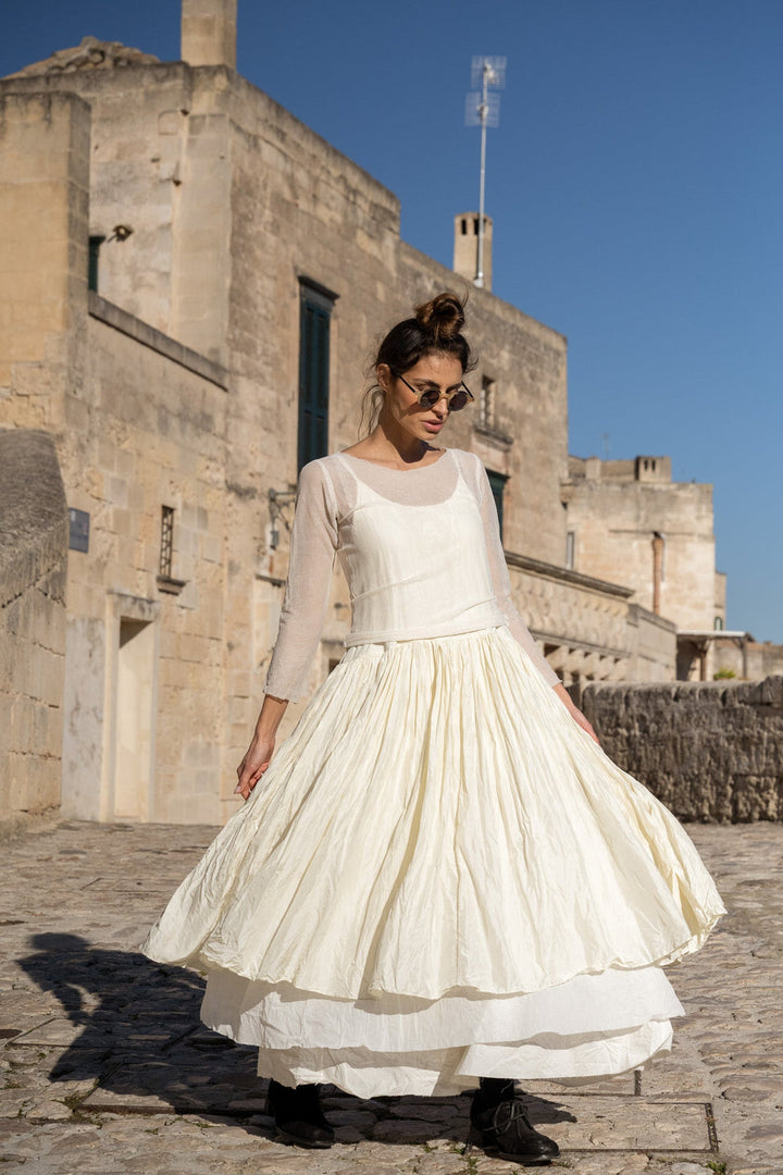 Amelie Silk Tutu Slip Dress