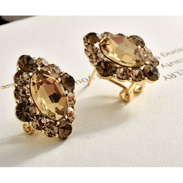 Antique Style Crystal Studs