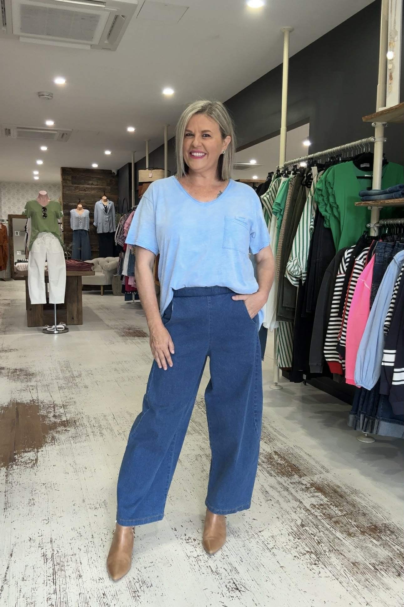 Moon Dance V Neck Tee