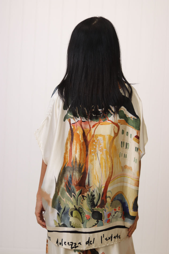 Juliette French Print Top