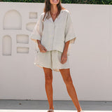 Circ Linen Shirt NATURAL