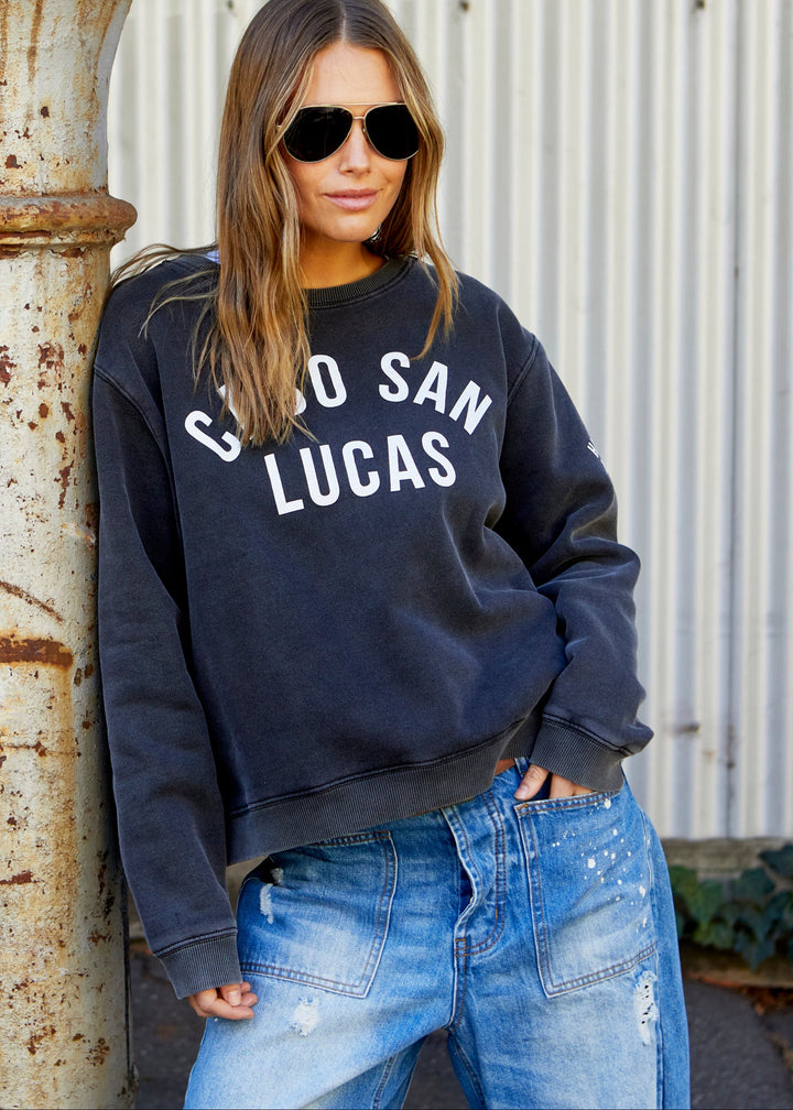 Faded Cabo Sweat Black