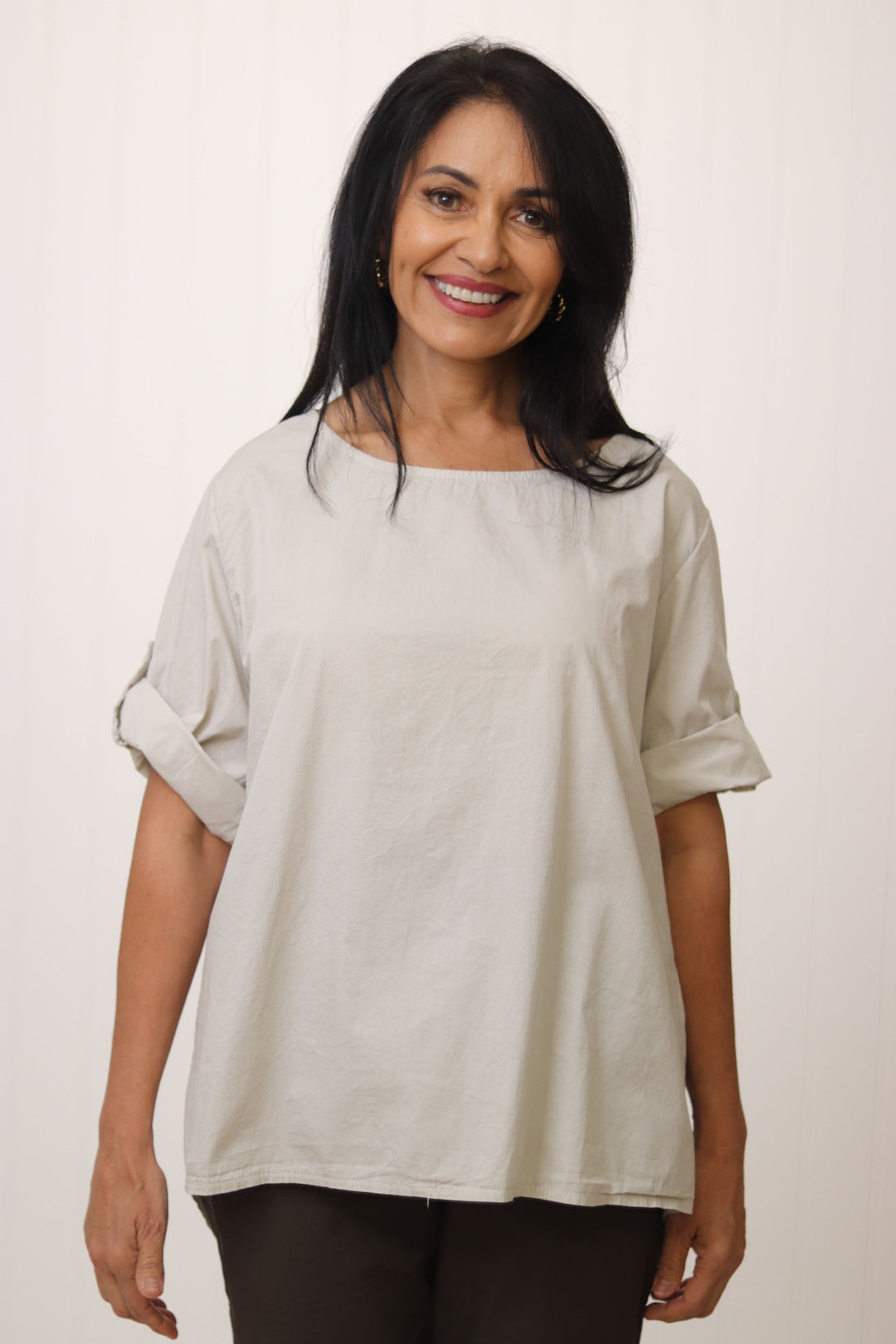 Aurora Button Detail Top