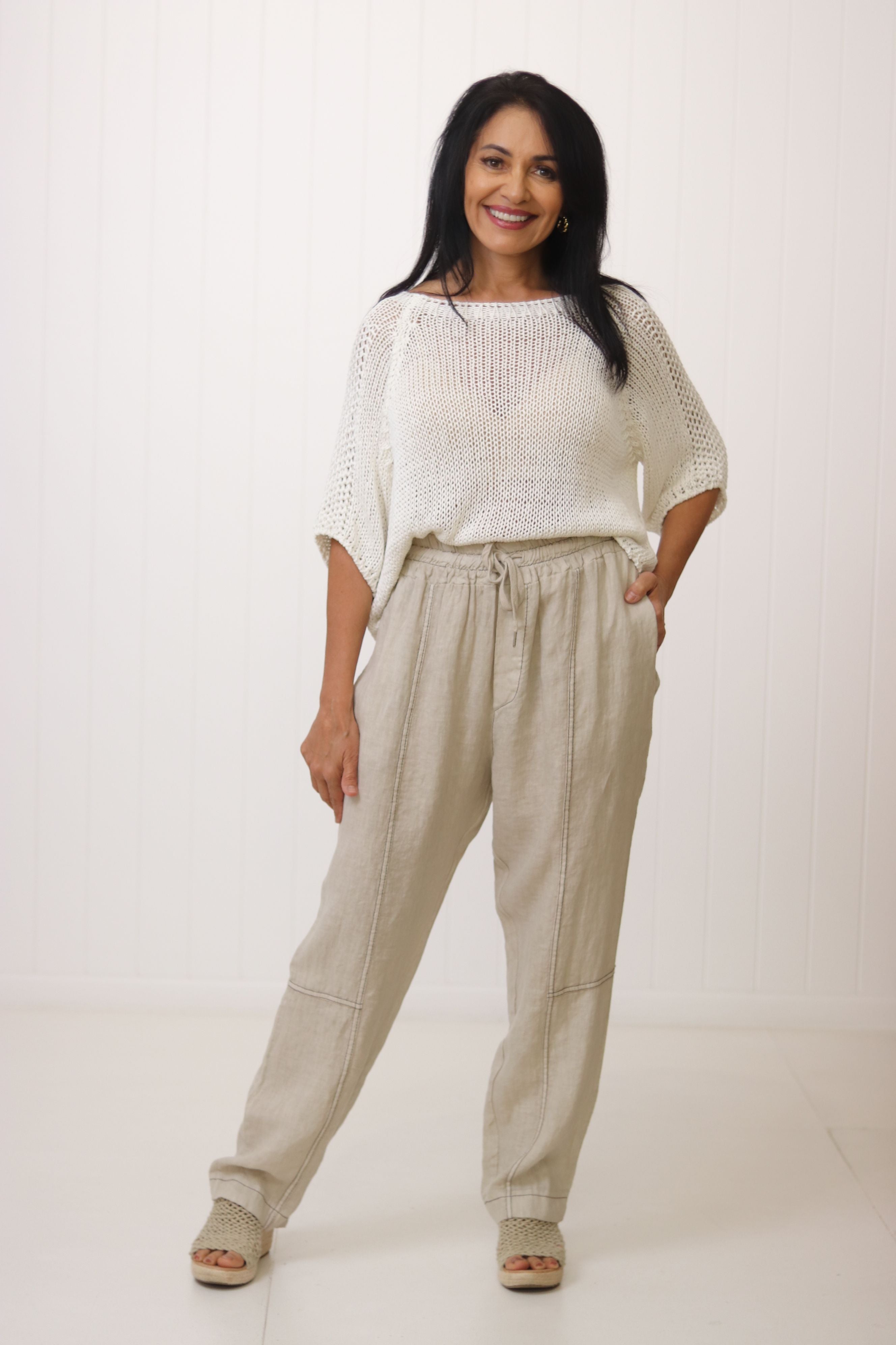 Kinsley Linen Pant w Pockets