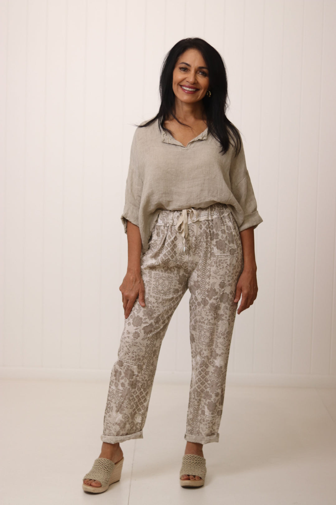 Sarah Round Neck Top