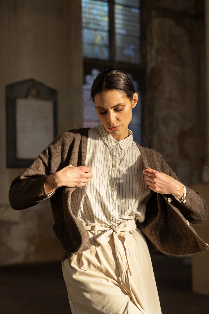 Freya Wool Cardigan Oatmeal
