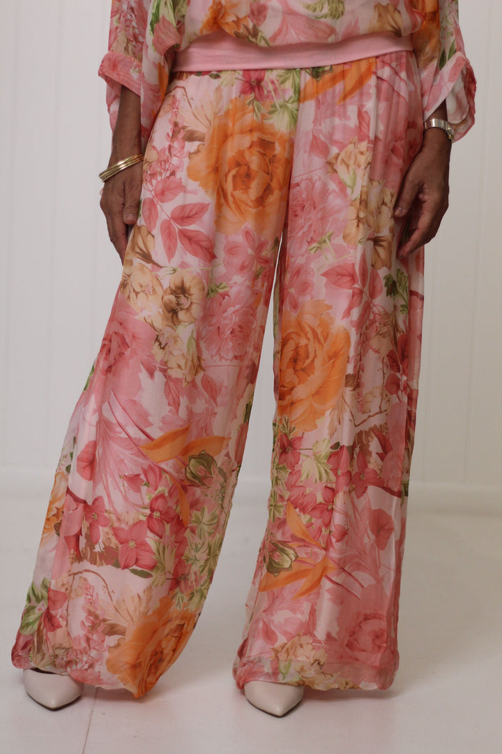Floral Silk Pant