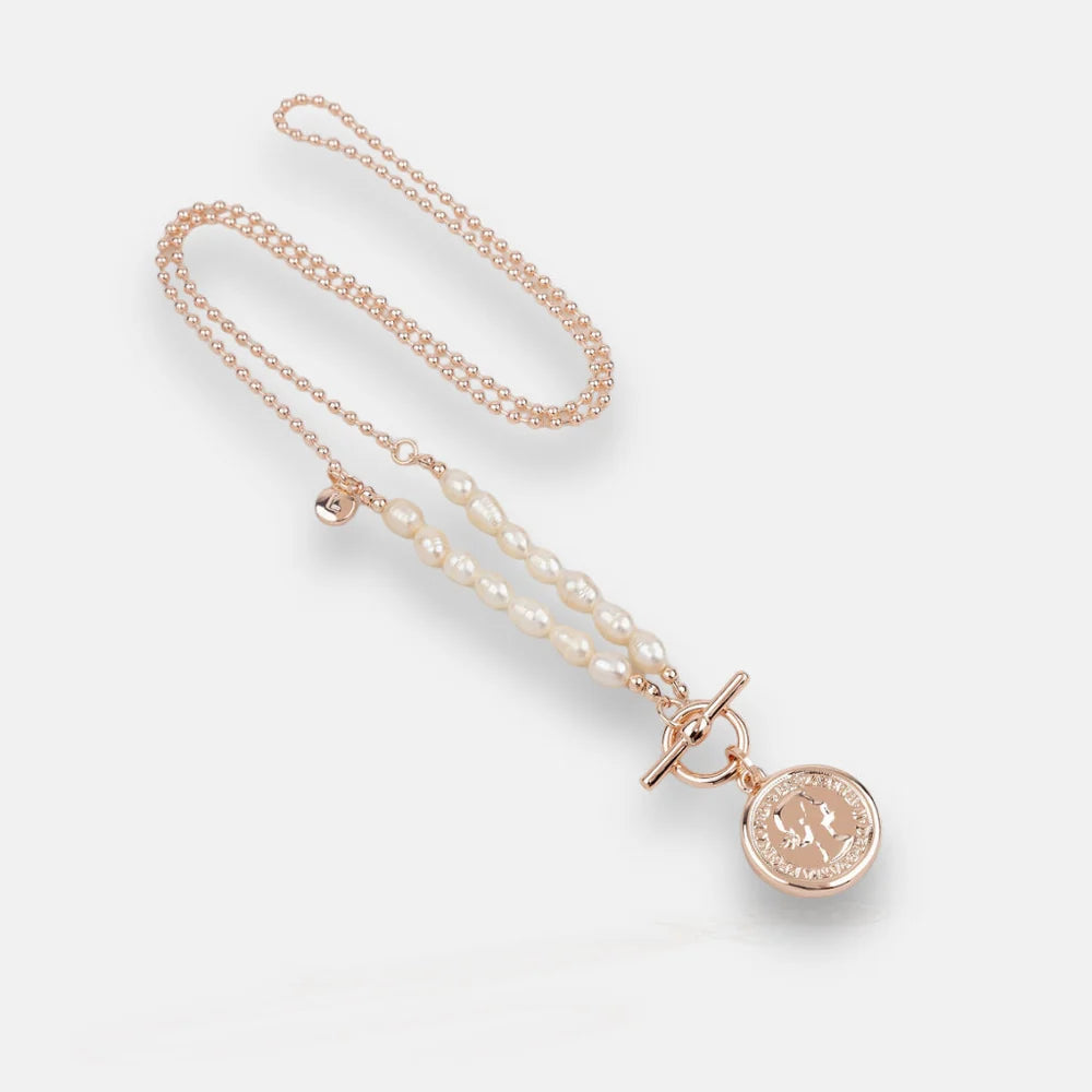 Fresh Water Pearl Coin Necklace