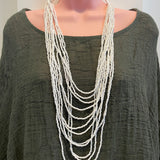 Halo White Necklace