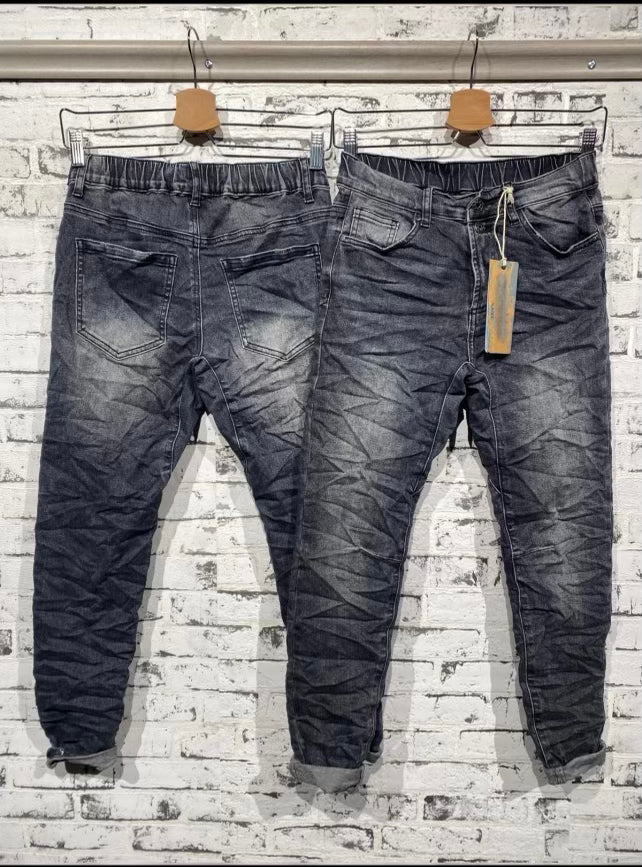 Gemma Stretch Jeans Charcoal Wash