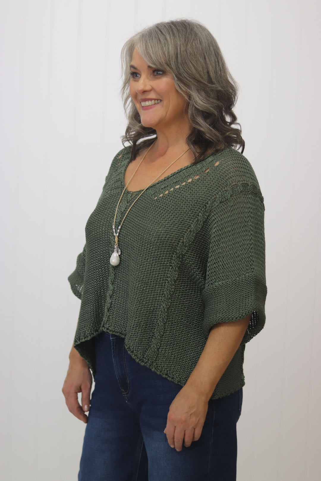 Viv Cable Knit Top