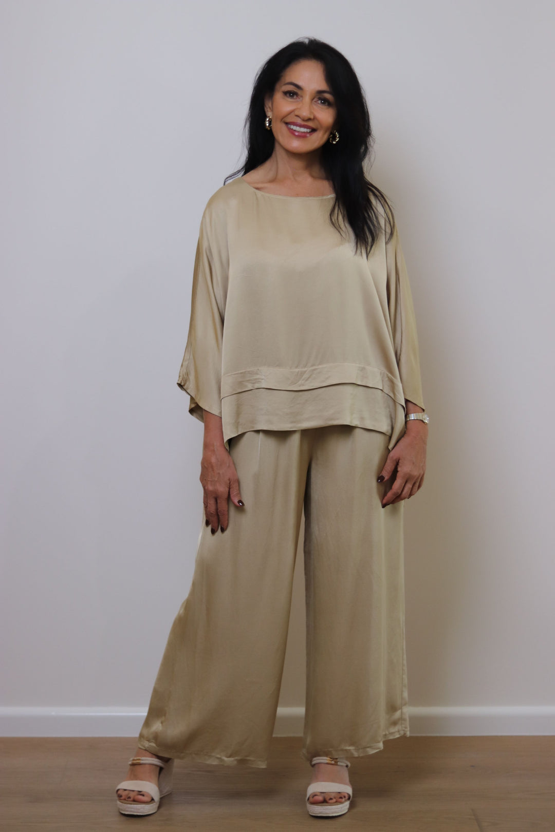 Riley Satin Blend Top