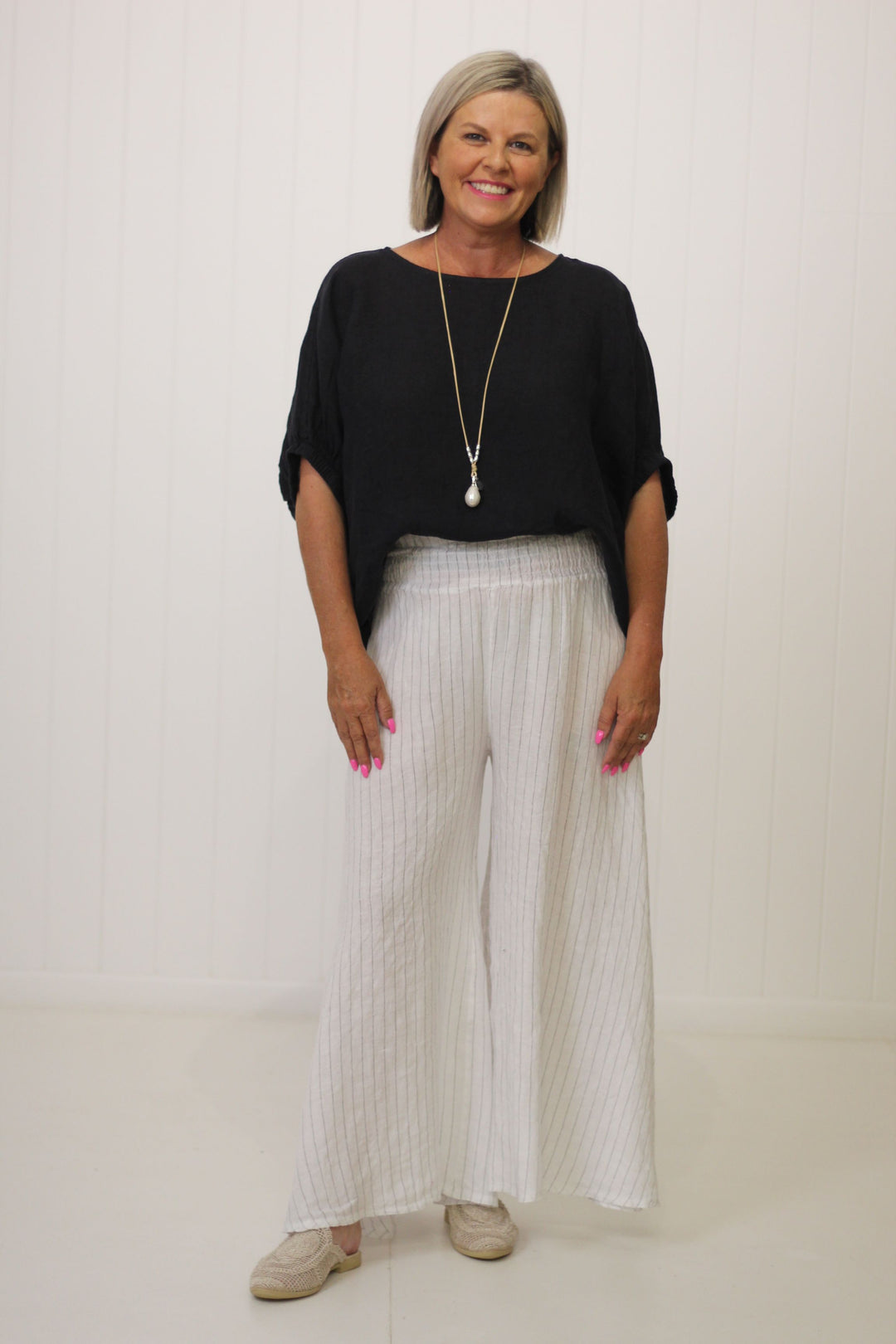 Kristie Top Pin Stripe