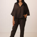 Andrea V Neck Top
