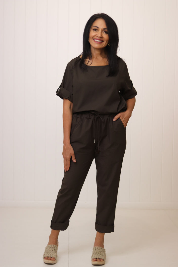 Aurora Button Detail Top