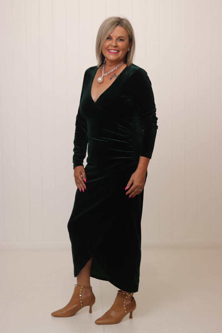 Romantic Edge Velvet Dress