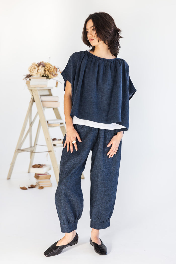 Poppy Top Guaze Linen