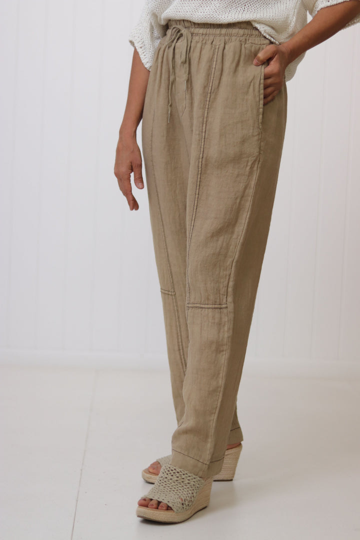 Kinsley Linen Pant w Pockets