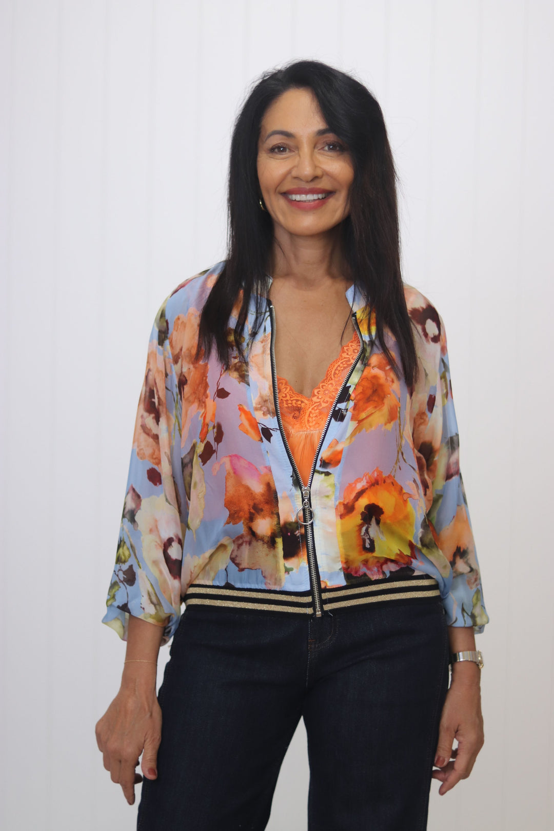Pansy Silk Bomber