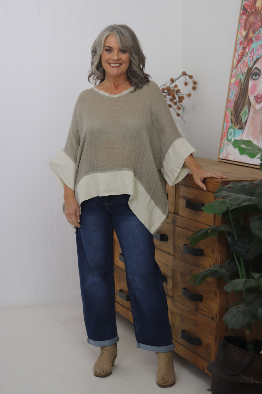 Sofia Linen Top