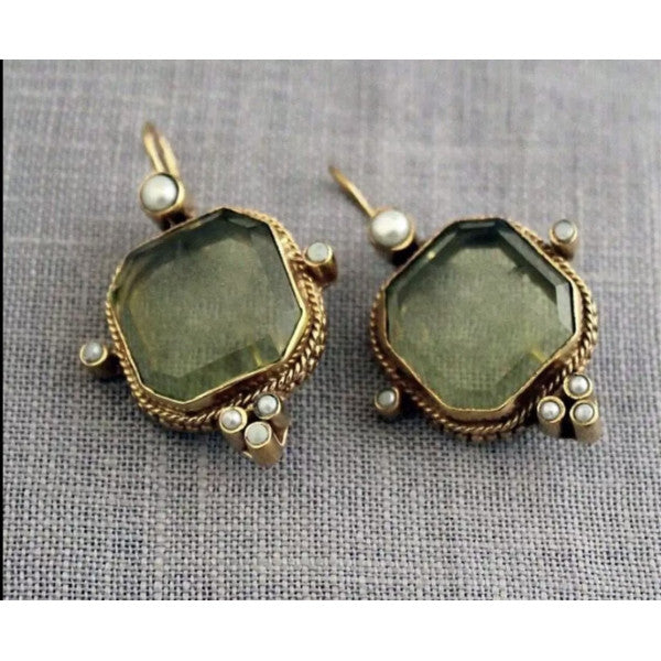 Vintage Square Earrings