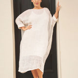 St Barts Dress Linen Gauze