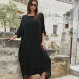 St Barts Dress Linen Gauze