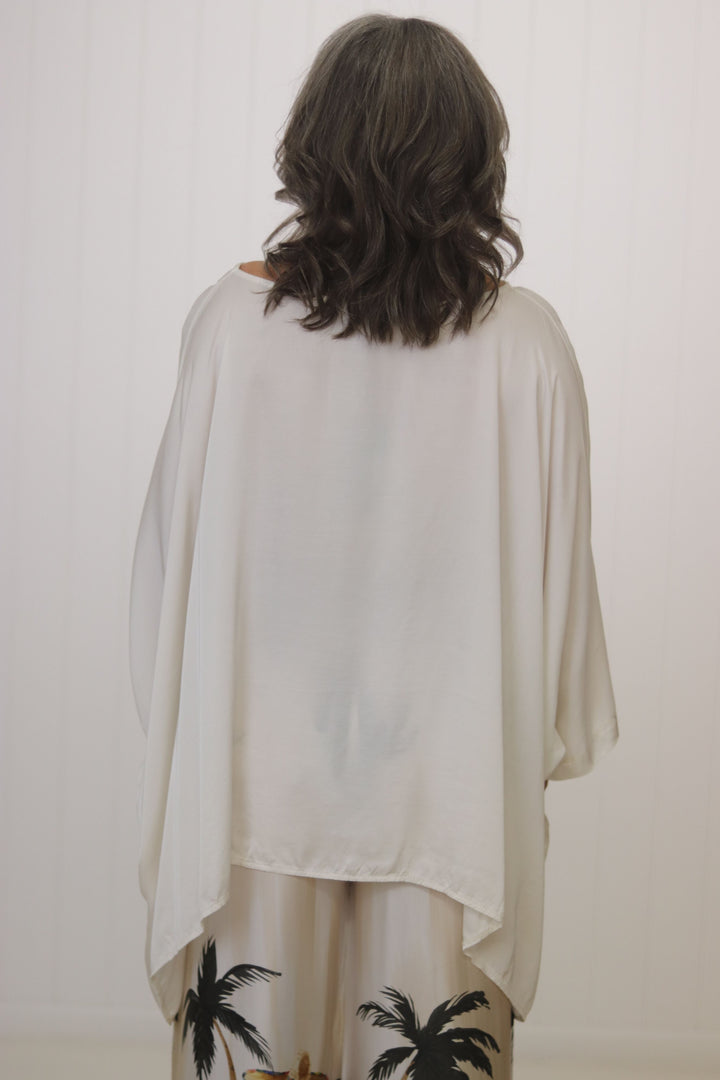 Portofino Batwing Silk Top