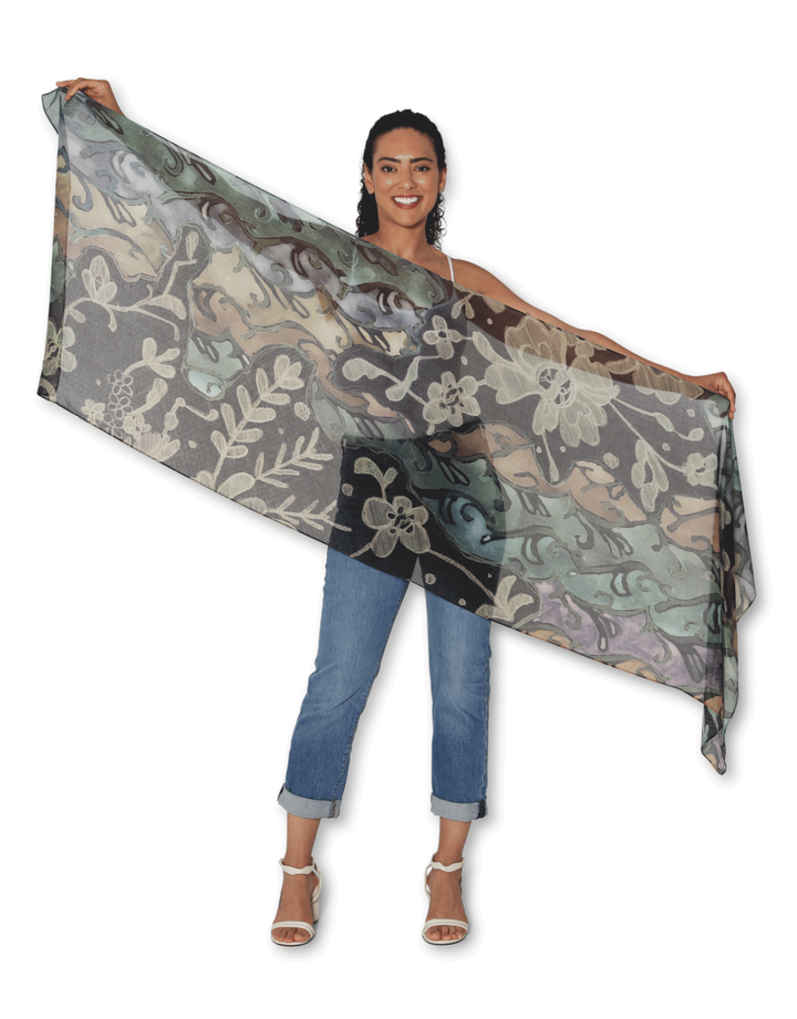 Small Scarf Painted Lace