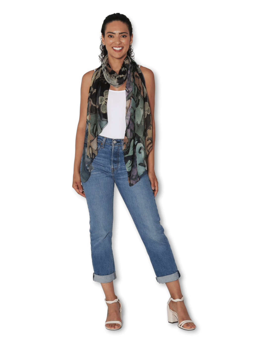 Small Scarf Painted Lace