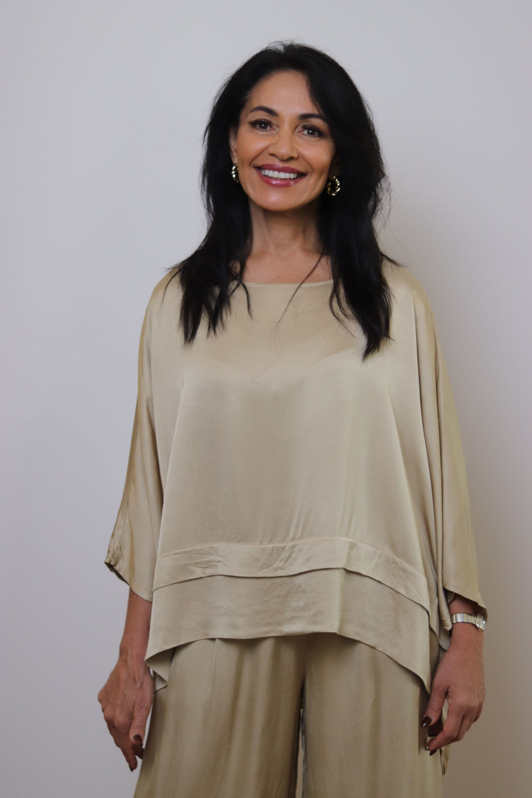 Riley Satin Blend Top