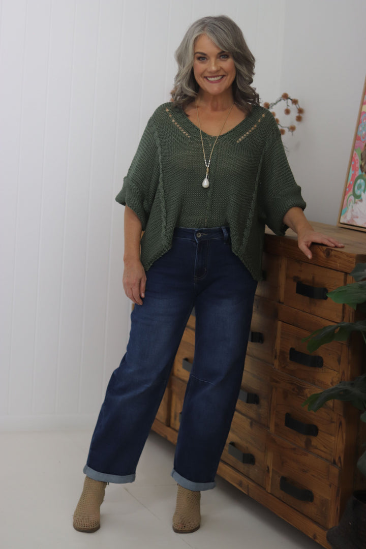 Viv Cable Knit Top
