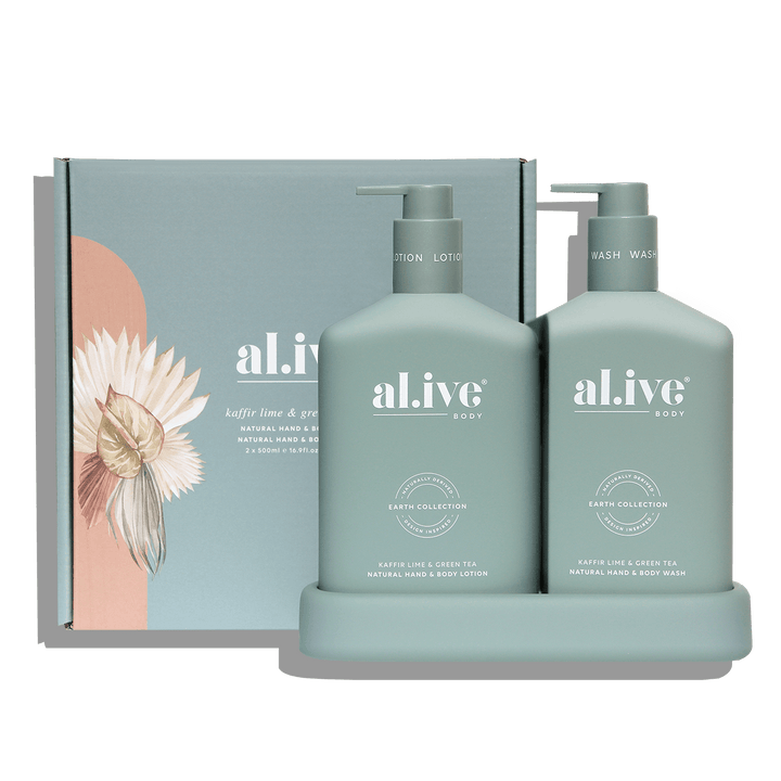 AL.IVE WASH & LOTION DUO - KAFFIR LIME & GREEN TEA