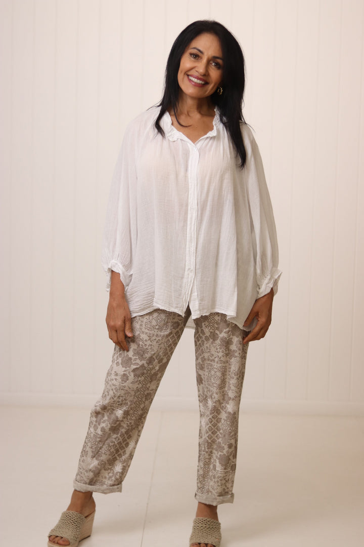 Laura Cotton Detail Top