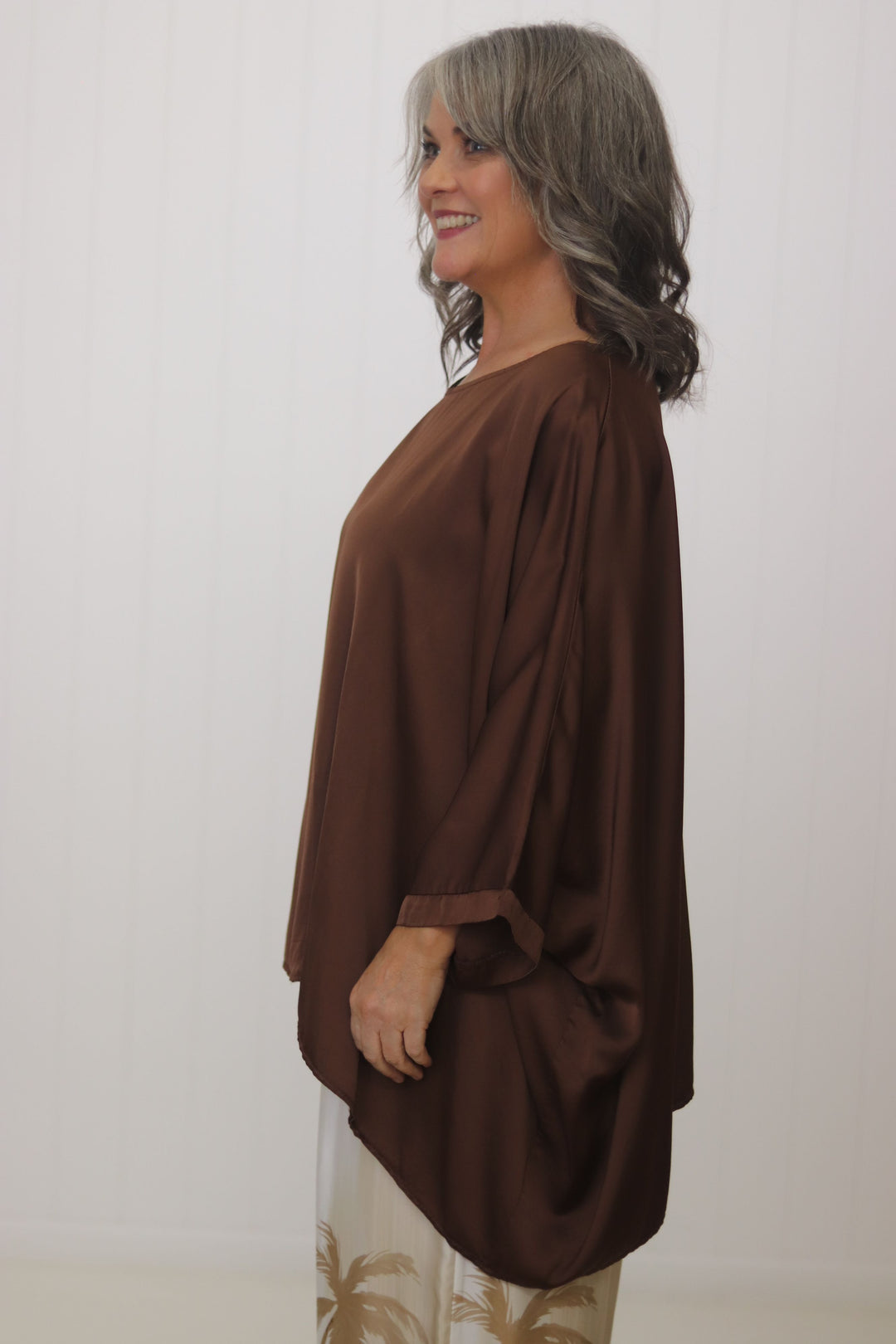 Portofino Batwing Silk Top