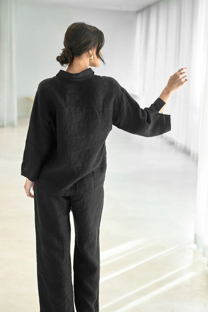 Fundamental Wide Leg Linen Pant