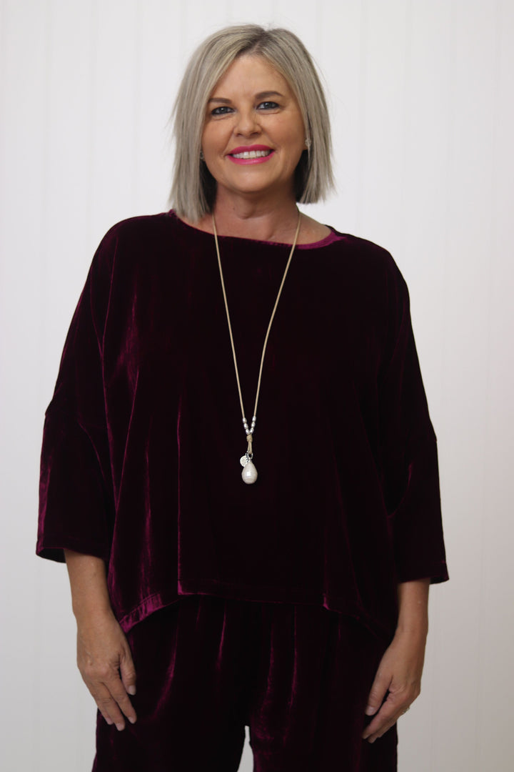 Vallerie Hinley Top Velvet