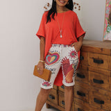 Graphic Shorts Red Bird