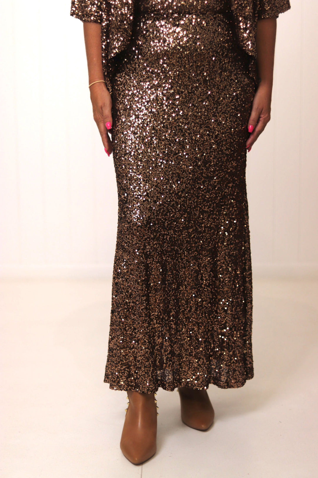 Donna Sequin Skirt
