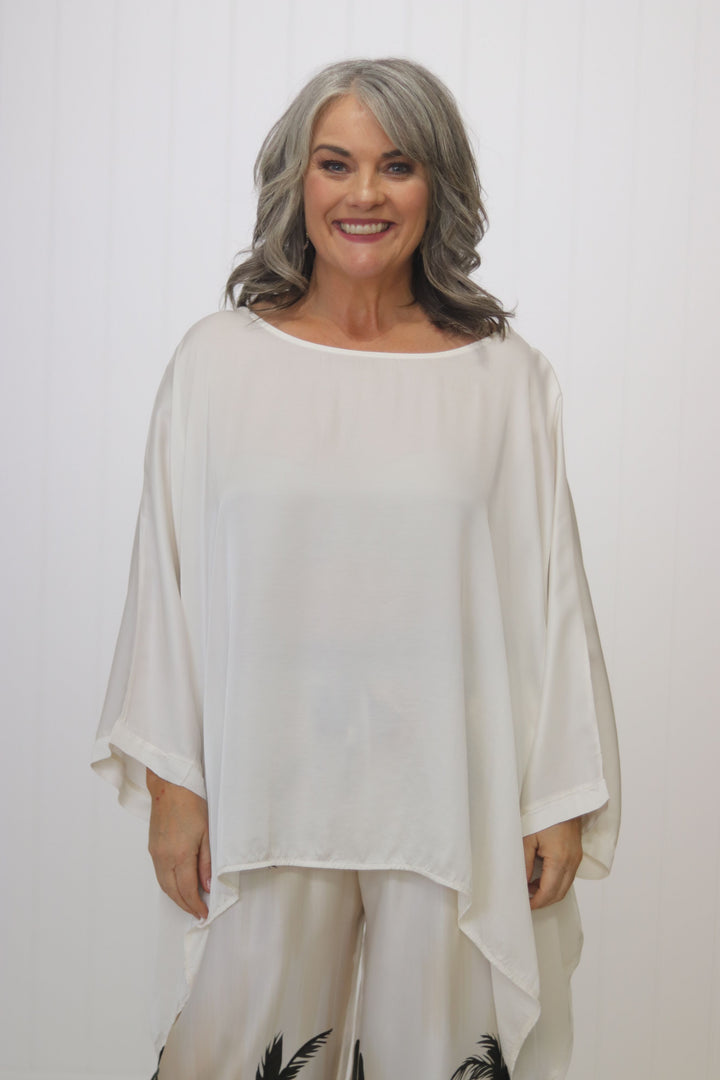 Portofino Batwing Silk Top