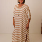 Rosa Stripe Kaftan