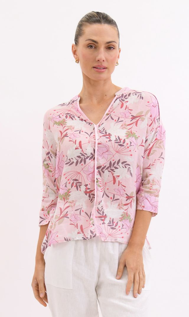 Lia Linen Floral Shirt