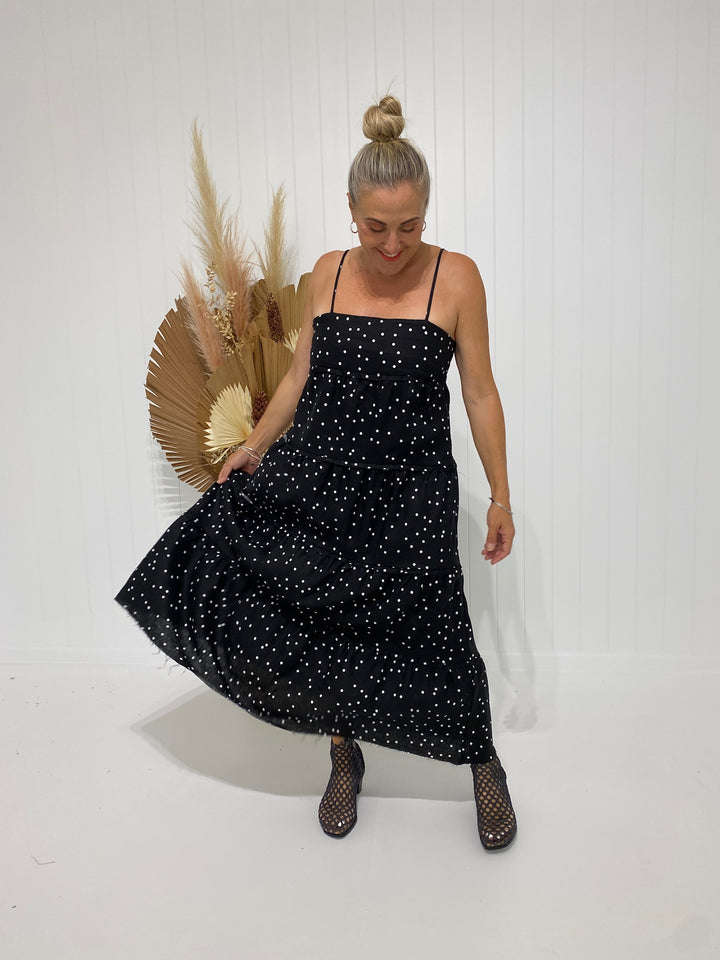 Elsa Maxi Black Sprinkle